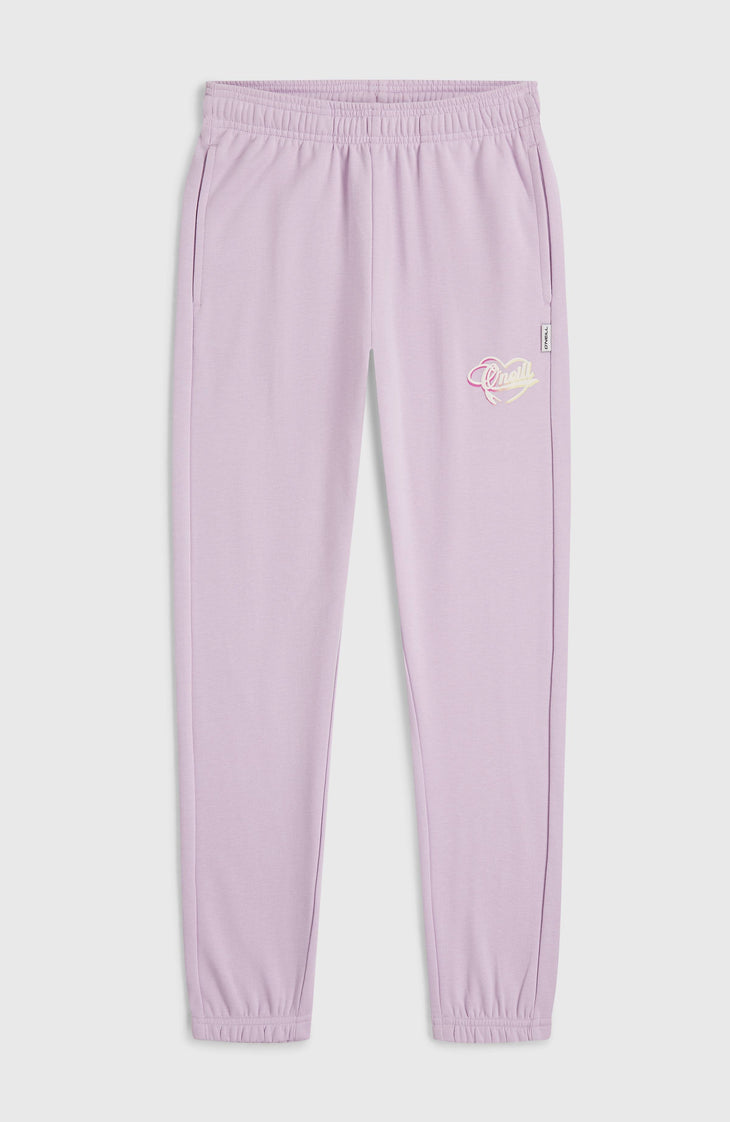 Essentials Script joggingbroek | Pale Lavender