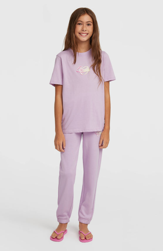 Essentials Script joggingbroek | Pale Lavender