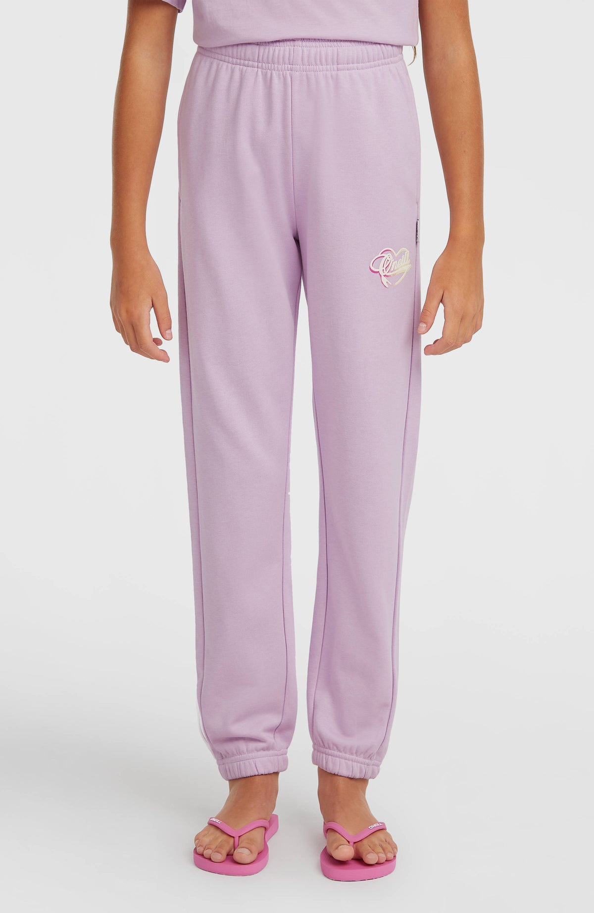 Essentials Script joggingbroek | Pale Lavender