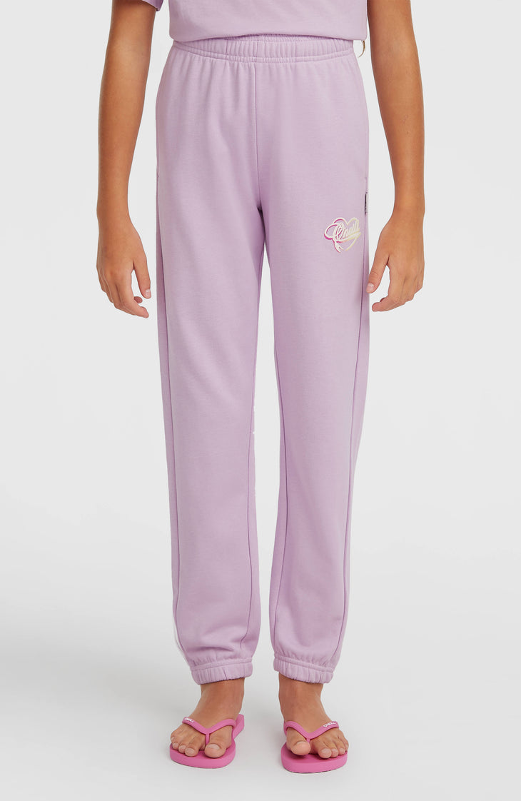 Essentials Script joggingbroek | Pale Lavender