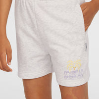 Heart sweatshort | White Melange