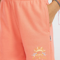 Heart sweatshort | Coral Pink