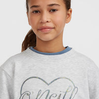 Essentials Crew sweater | White Melange