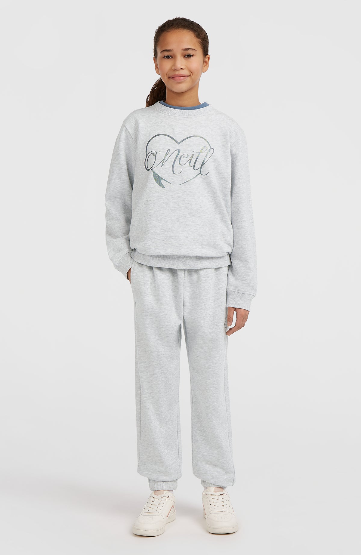 Essentials Crew sweater | White Melange