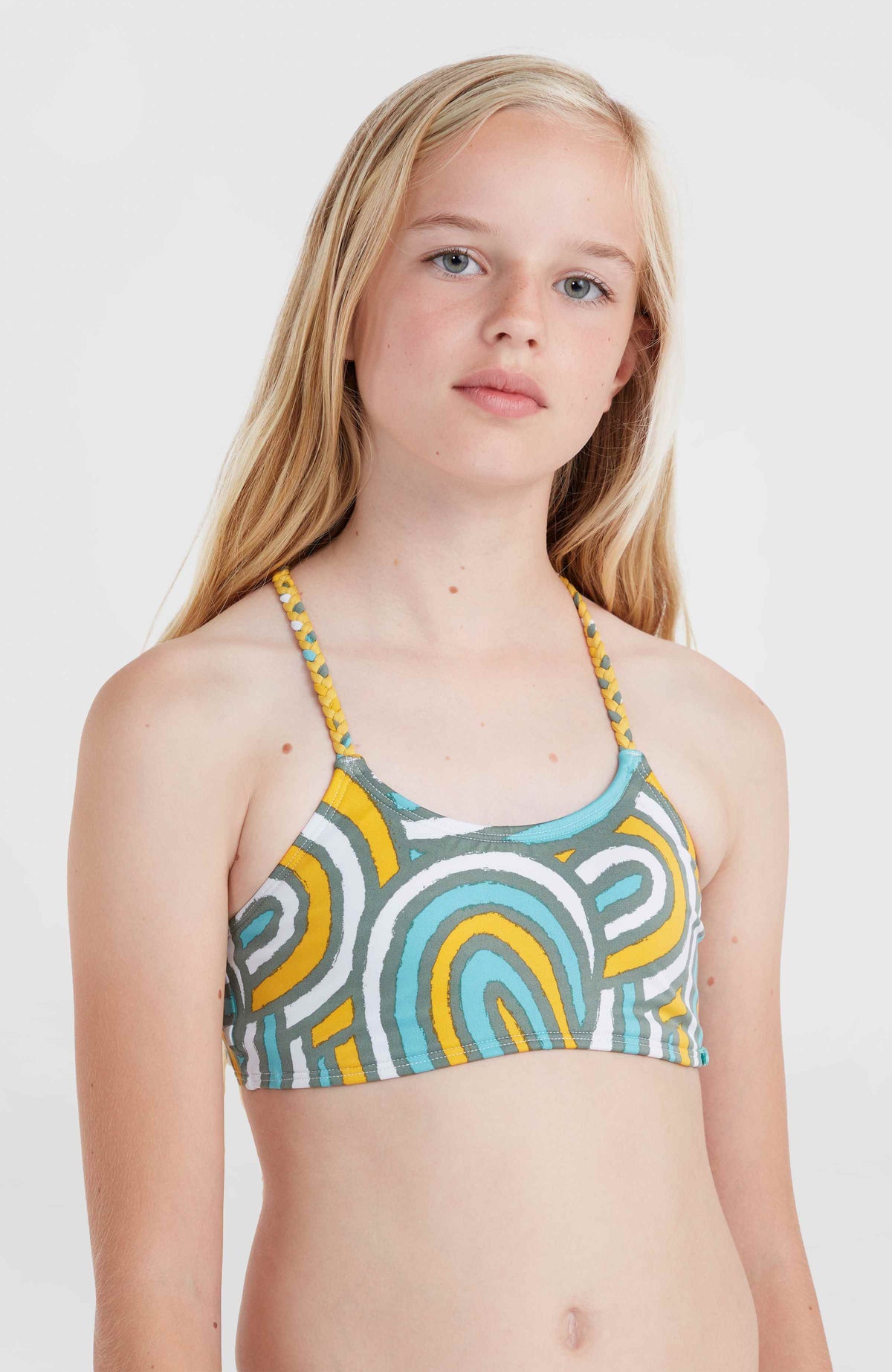 Mix and Match Tropics bikiniset | Blue Rainbow Stripe