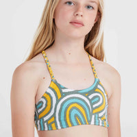 Mix and Match Tropics bikiniset | Blue Rainbow Stripe