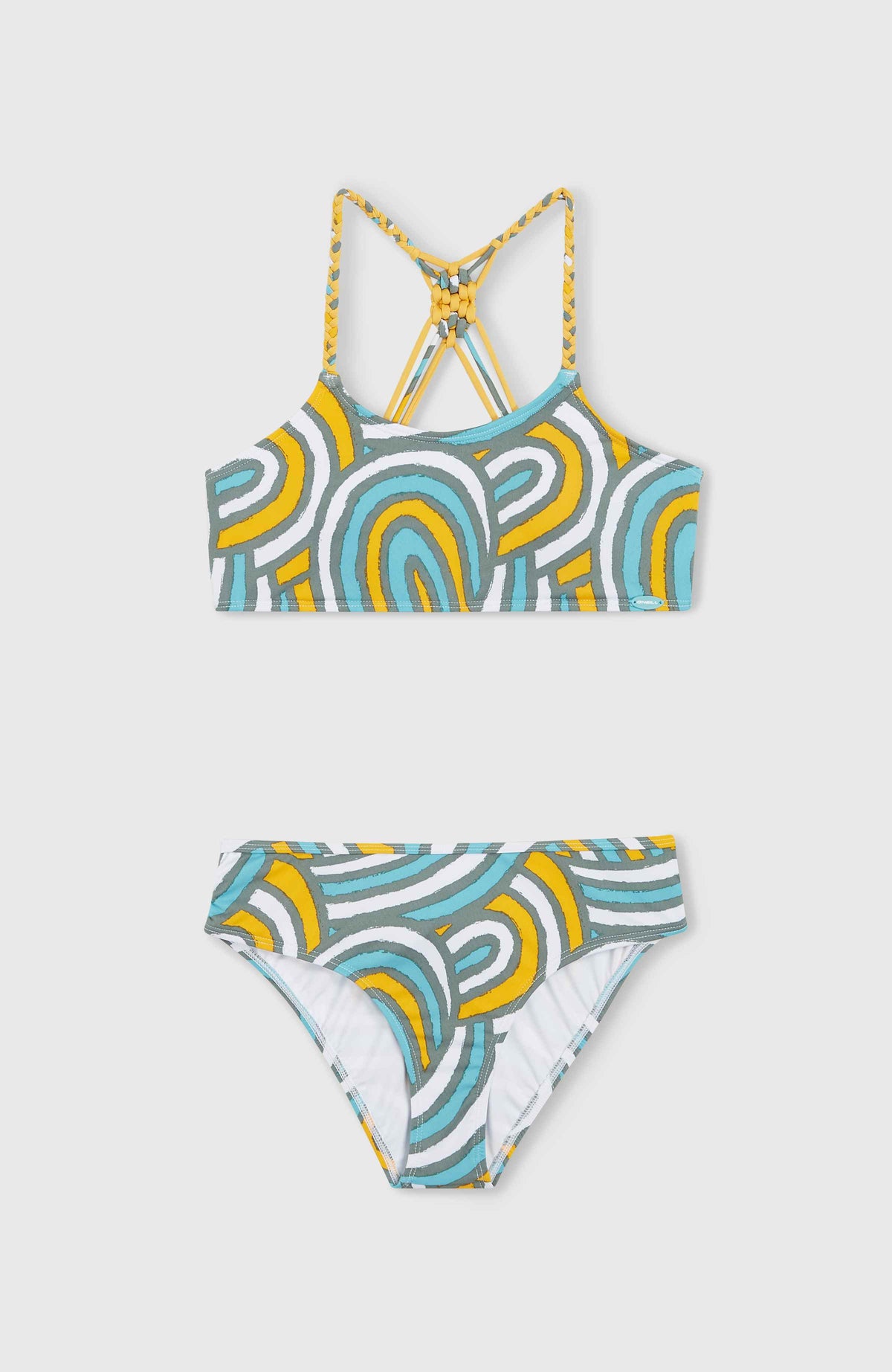 Mix and Match Tropics bikiniset | Blue Rainbow Stripe