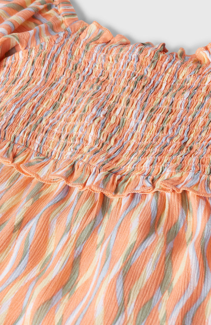 O'Neill geweven T-shirt | Funky Peach Swirly