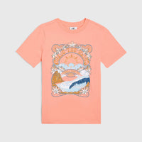 Front Graphic T-shirt | Coral Pink