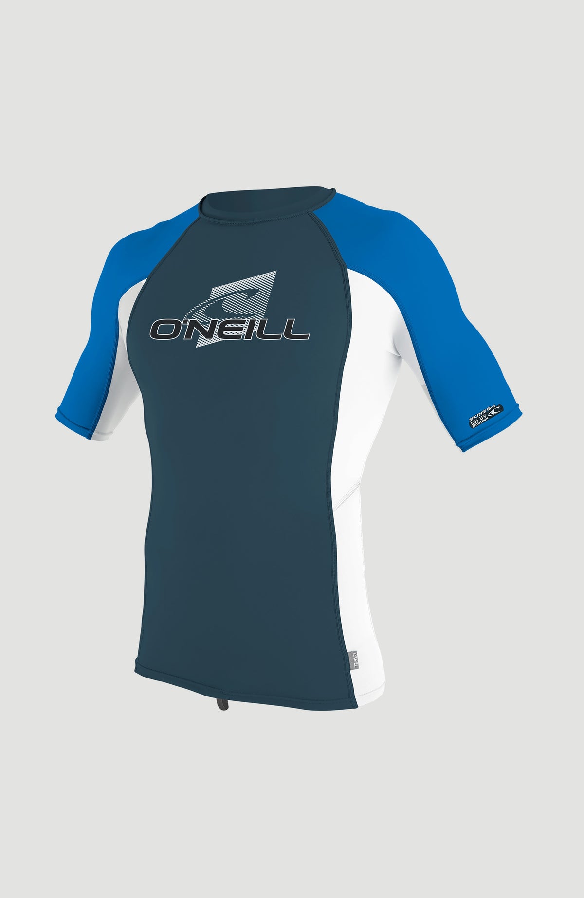 Skins Short Sleeve Crew | CADET BLUE/WHITE/OCEAN