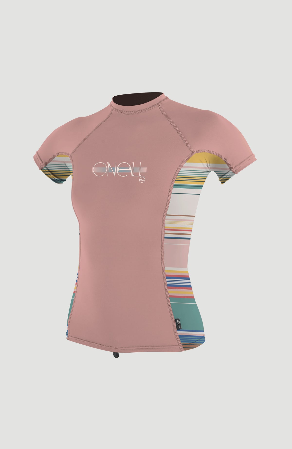 Skins Short Sleeve Crew | PEONY/BAJA STRIPE/PEONY