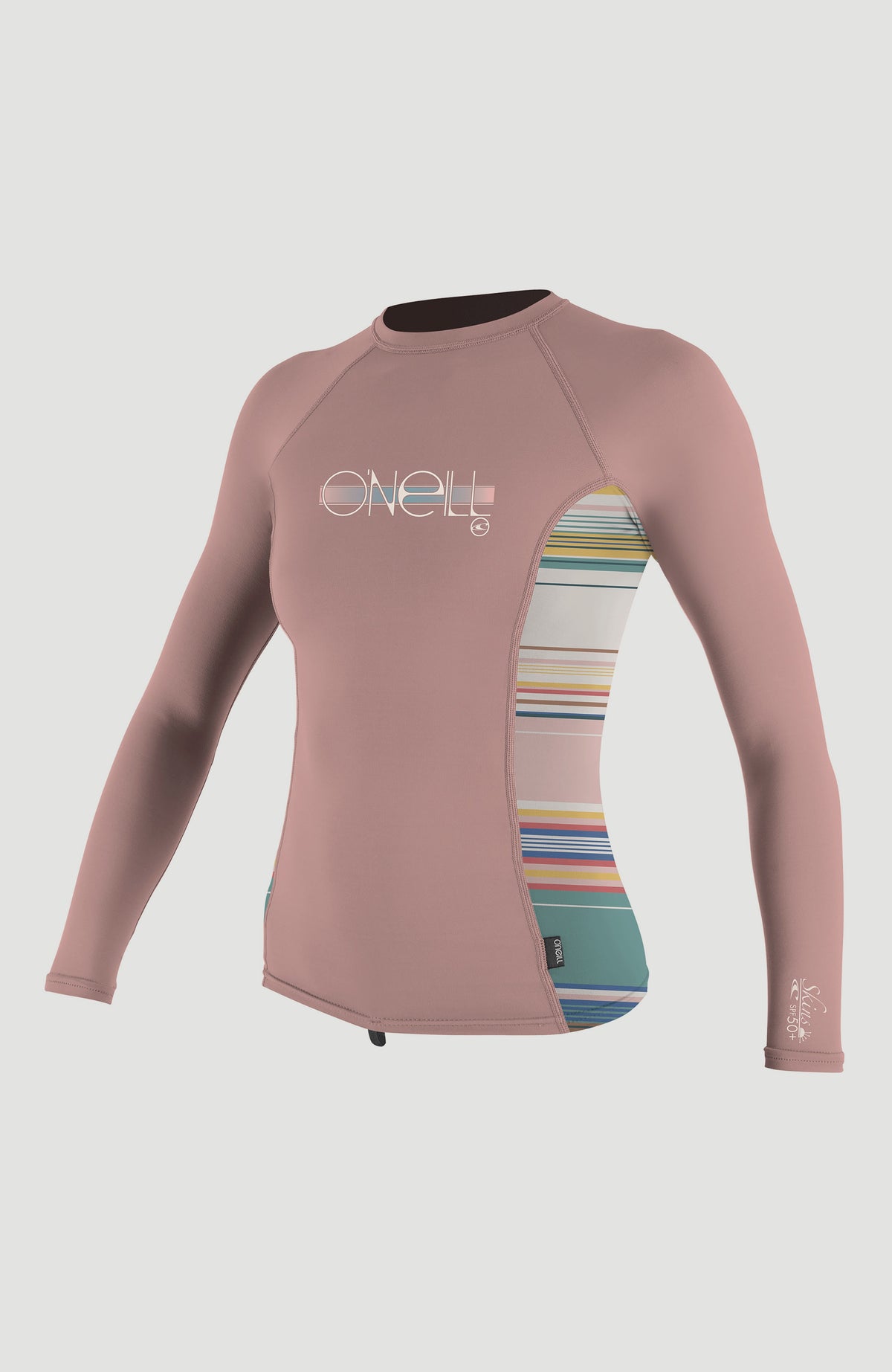 Skins Long Sleeve Crew | PEONY/BAJA STRIPE/PEONY