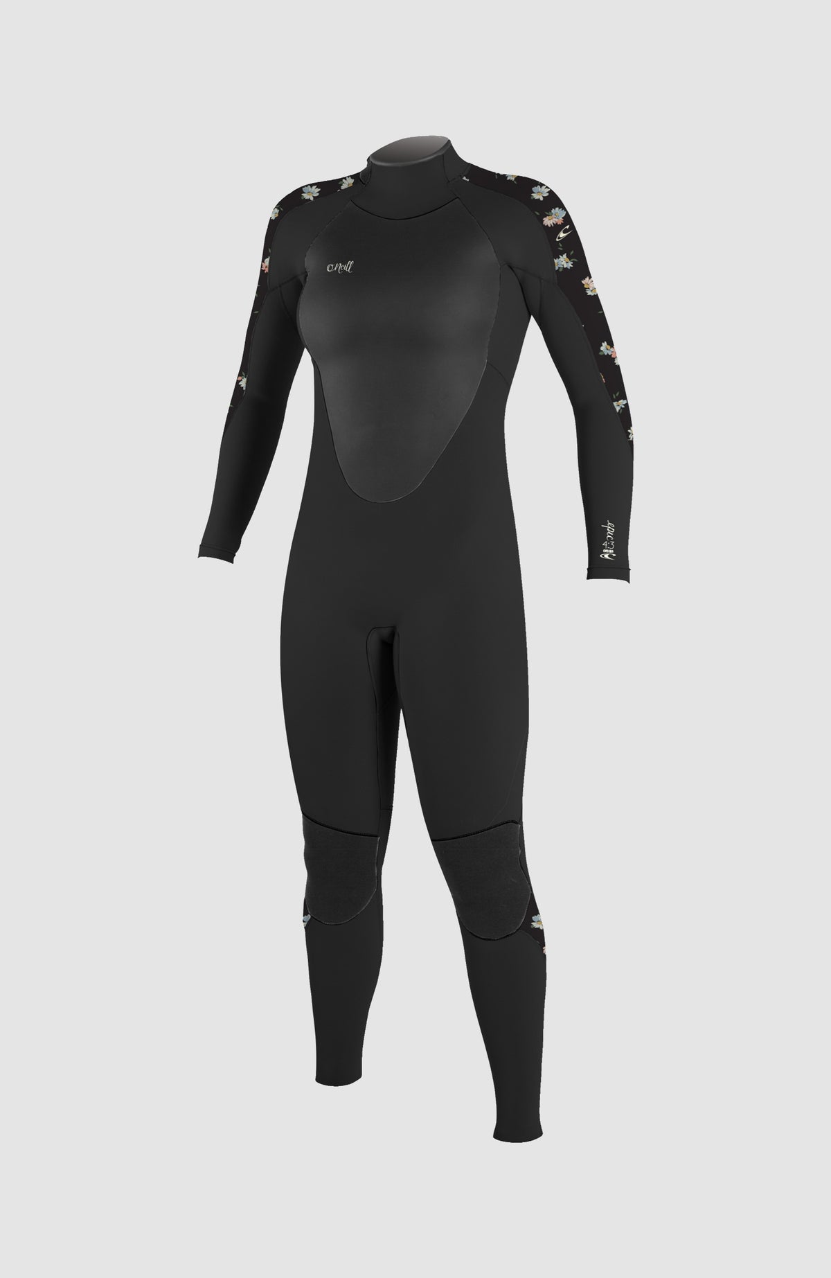 Epic 4/3mm Back Zip Full Wetsuit | BLACK/BLACK/CINDY DAISY