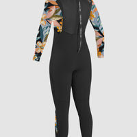 Epic 4/3mm Back Zip Full Wetsuit | BLK/DEMIFLOR/DEMIFLOR