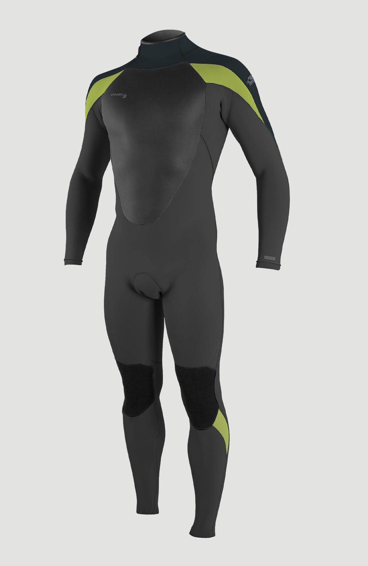 Epic 5/4 Back Zip Full Wetsuit | BLACK/GUNMETAL/DAYGLO