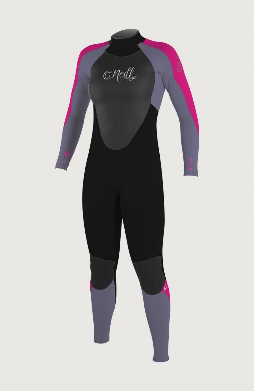 Epic 5/4mm Back Zip Full Wetsuit Girls | Black