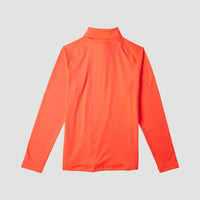 Trui Clime Fleece met halve rits | Neon Orange