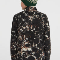High-Pile fleecevest met volledige rits | Black/Beige Quarry