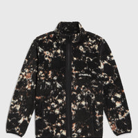 High-Pile fleecevest met volledige rits | Black/Beige Quarry