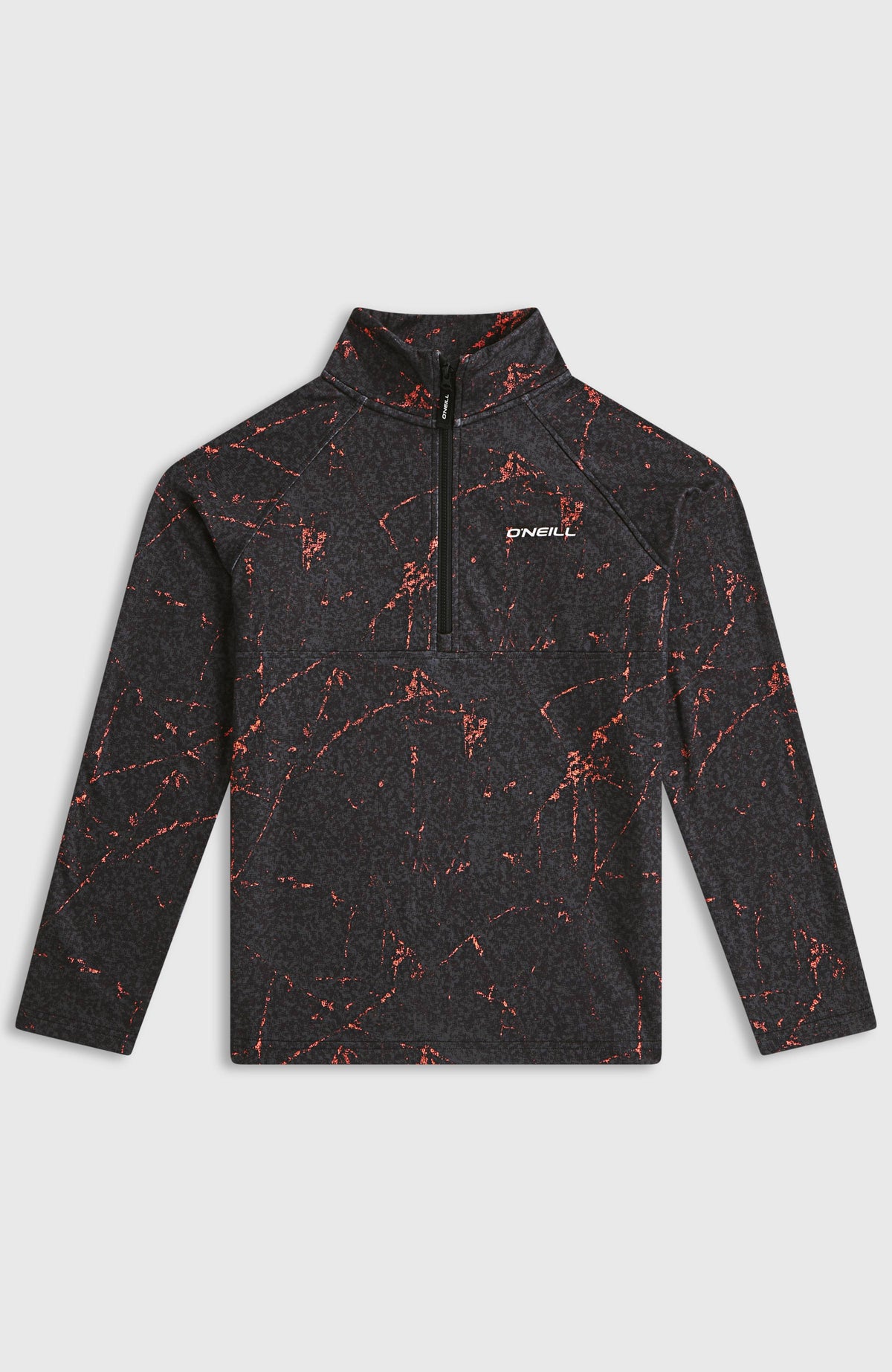 FWC'Cruz Printed Half-Zip fleecetrui | Black Basalt