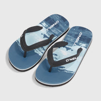 Profile Graphic slippers | Blue Melted Stripe Boys