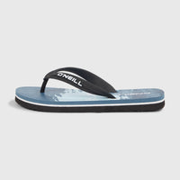 Profile Graphic slippers | Blue Melted Stripe Boys