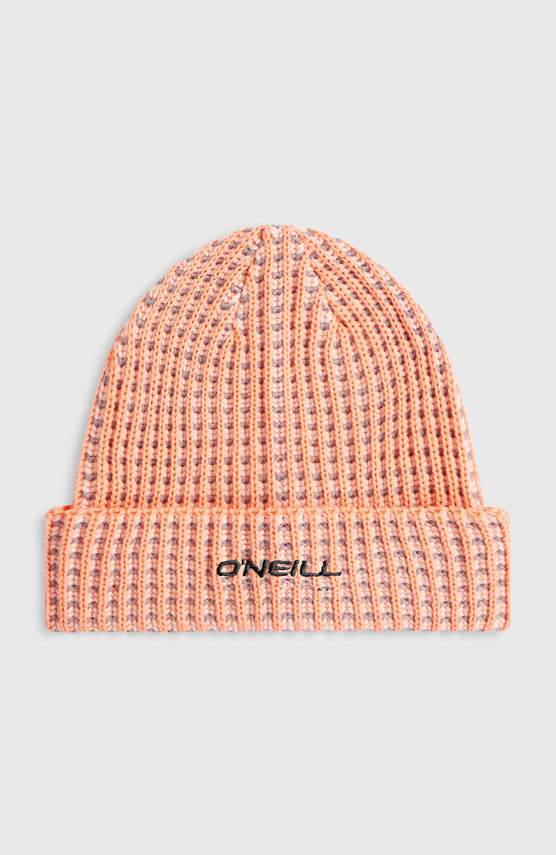O'Neill Grid Beanie | Funky Peach Colour Block