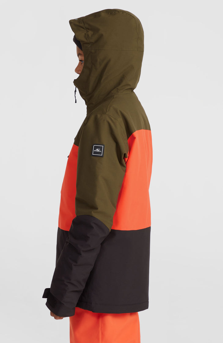 Carbonite wintersportjas | Forest Night Colour Block