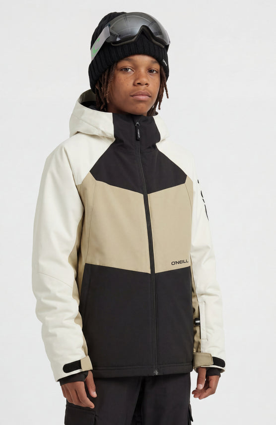 FWC'Cruz Mean Machine wintersportjas | Linen White Colour Block