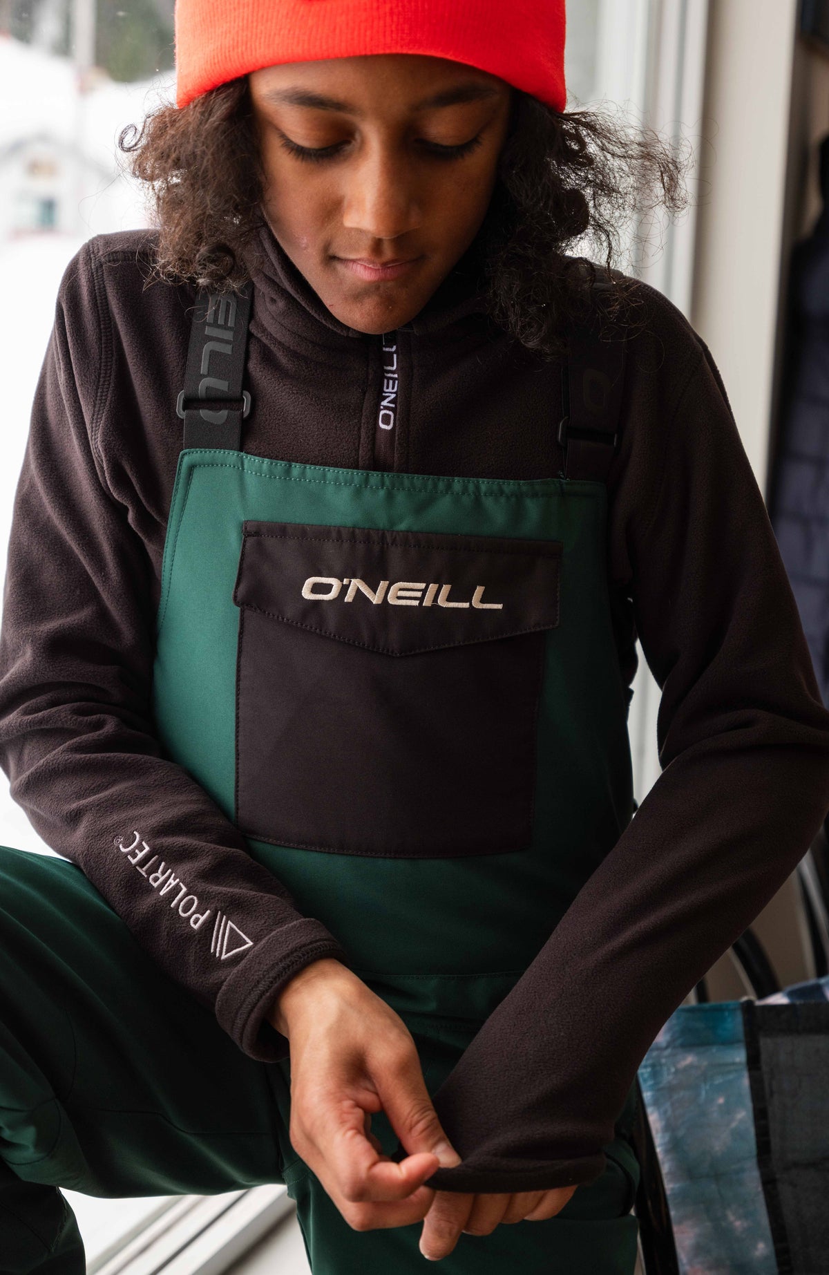 FWC'Cruz Bib wintersportbroek | Emerald Envy Colour Block