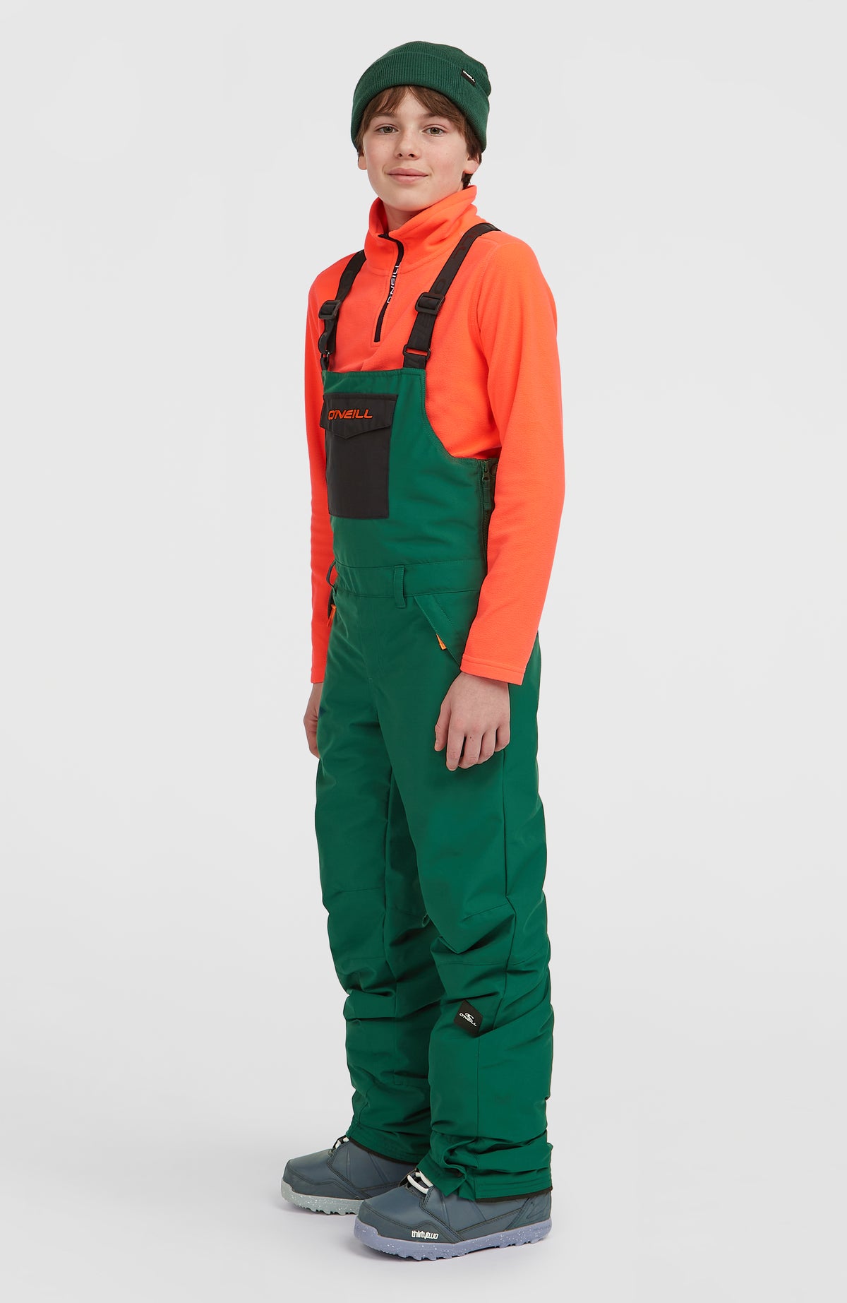 FWC'Cruz Bib wintersportbroek | Emerald Envy Colour Block