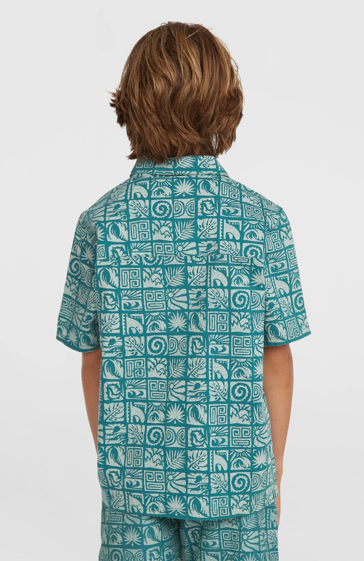 Print overhemd | Blue Bricks