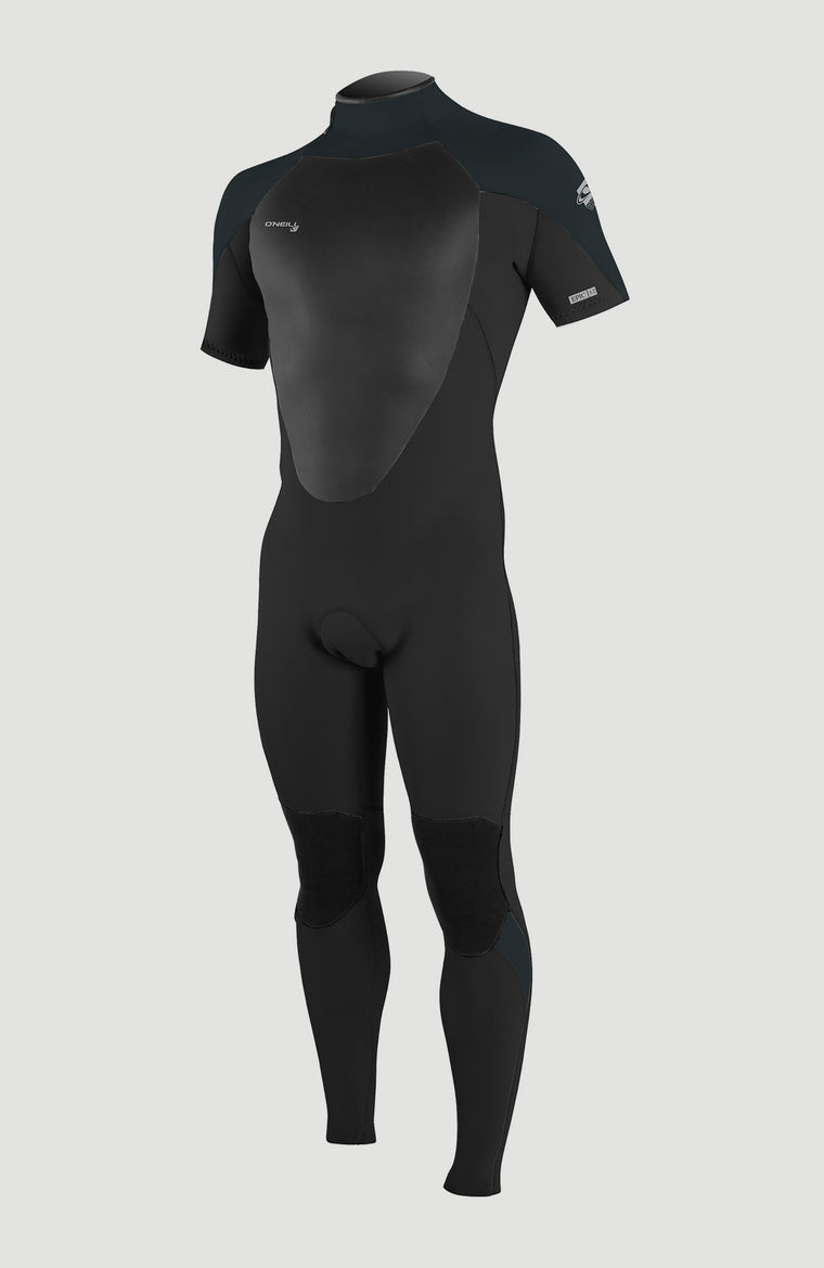 Epic 3/2mm Back Zip Shortsleeve Full Wetsuit Herren | BLACK/GUN METAL/GUN METAL