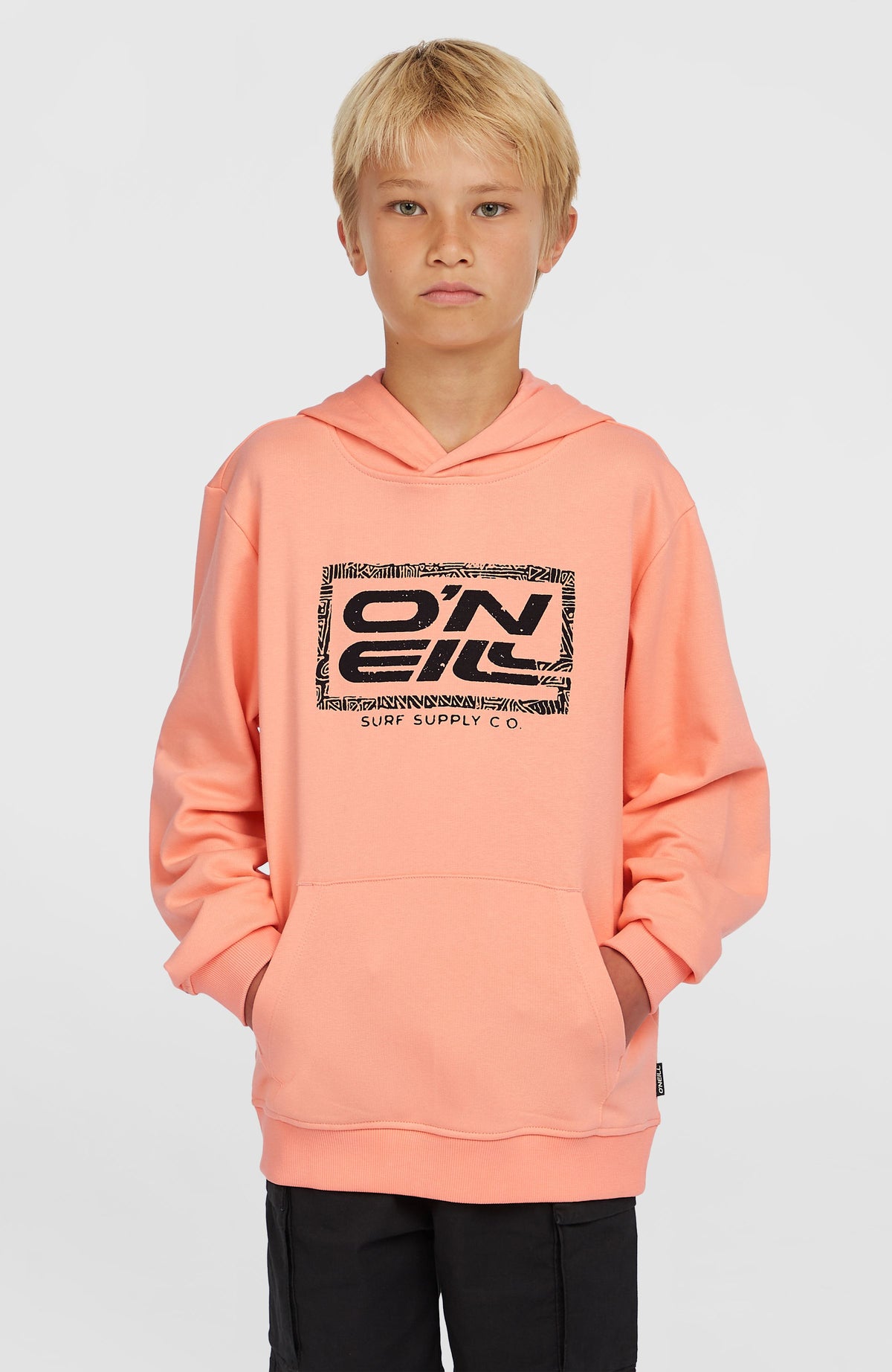 Logo hoodie | Coral Pop