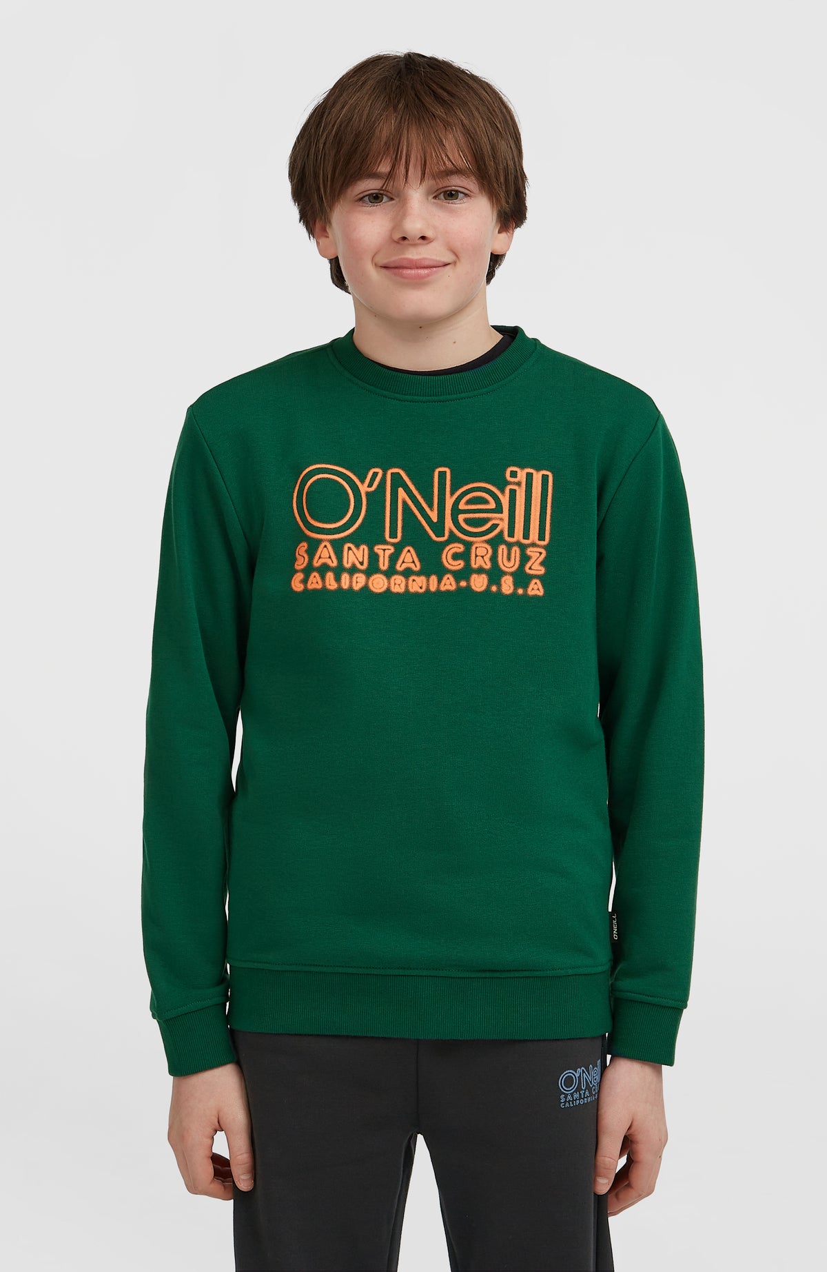 Essentials Crew sweater | Emerald Envy