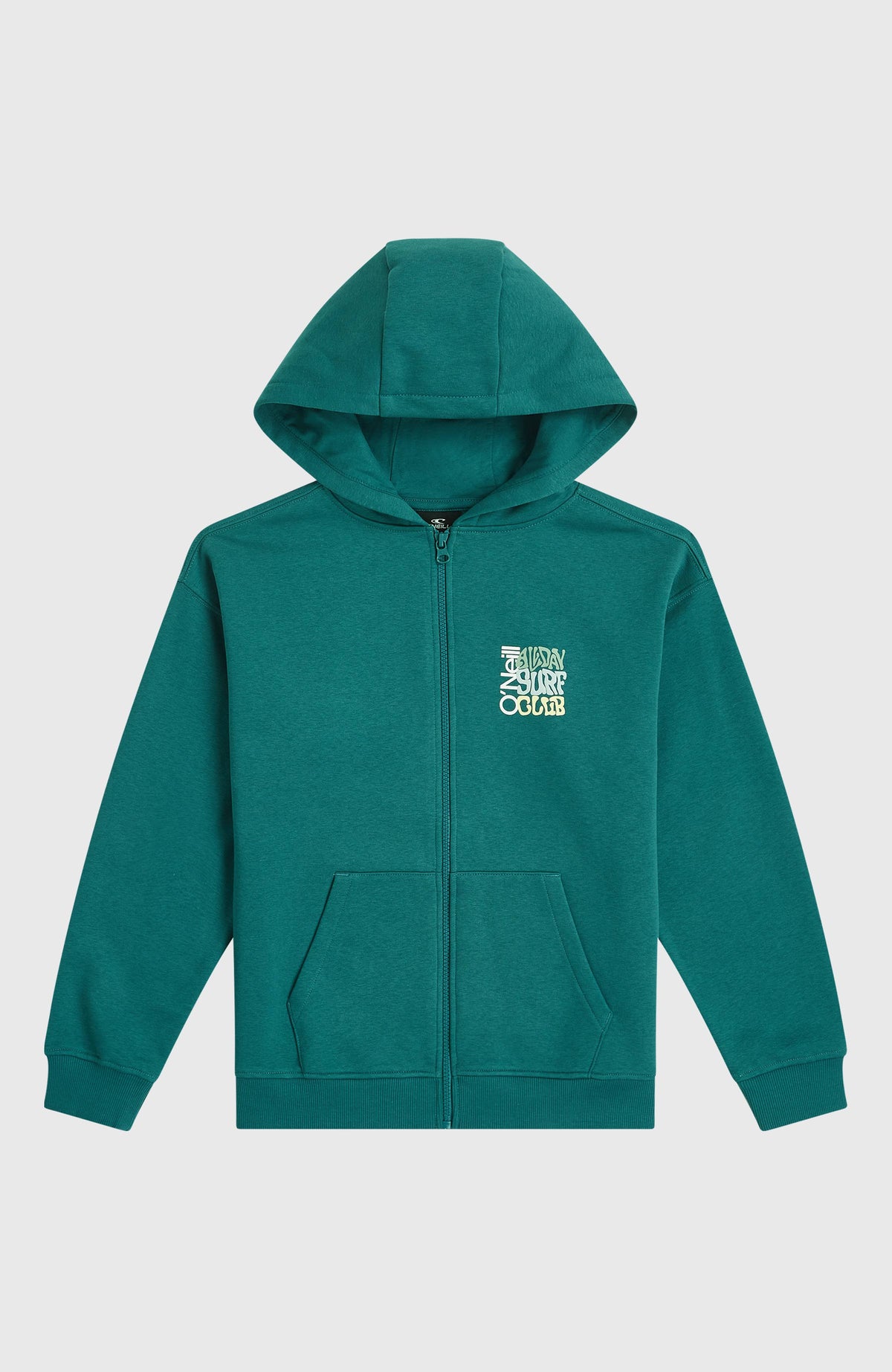 Graphic capuchonvest met volledige rits | Botanical Heat