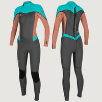 Flair Back Zip 3/2mm Full Wetsuit | Grey