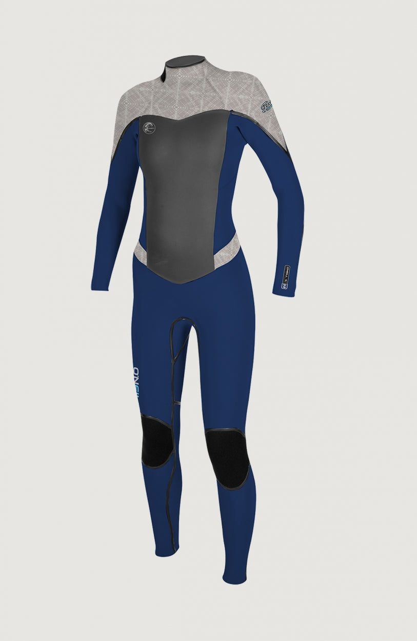 Flair Back Zip 4/3mm Full Wetsuit | Dark Blue