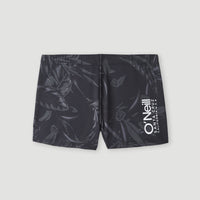 Zwemboxer Crazy 8'' | Black Tropical Tonal