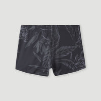 Zwemboxer Crazy 8'' | Black Tropical Tonal