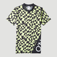 Shirt Crazy met korte mouwen | Sunny Lime Colour Block