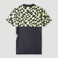 Shirt Crazy met korte mouwen | Sunny Lime Colour Block