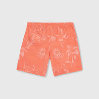 Mix and Match Cali Floral 14'' zwembroek | Living Coral Tonal Tropicana