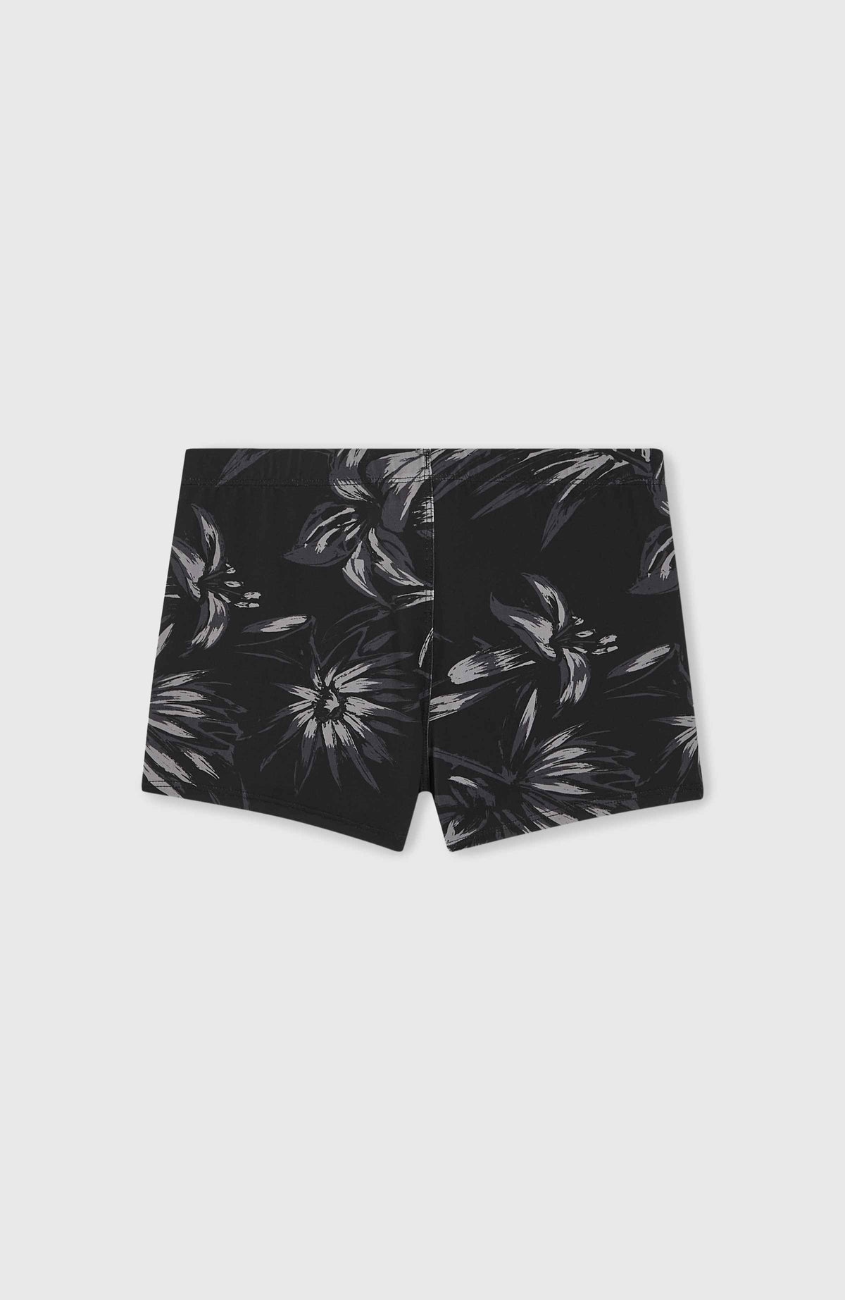 Mix and Match Crazy 8'' zwemboxer | Black Tonal Tropican
