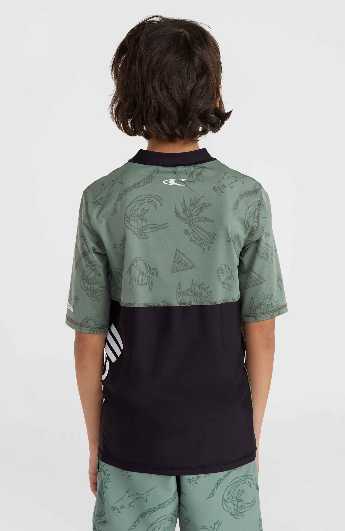 Mix and Match Crazy shirt met korte mouwen | Green Vintage Surfer