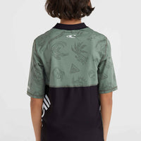 Mix and Match Crazy shirt met korte mouwen | Green Vintage Surfer