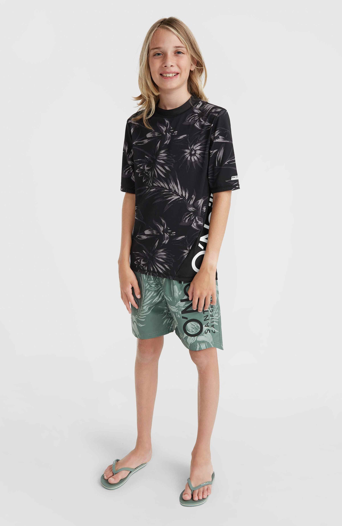Mix and Match Crazy shirt met korte mouwen | Black Tonal Tropican