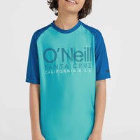 Essentials Cali shirt met korte mouwen | Neon Blue