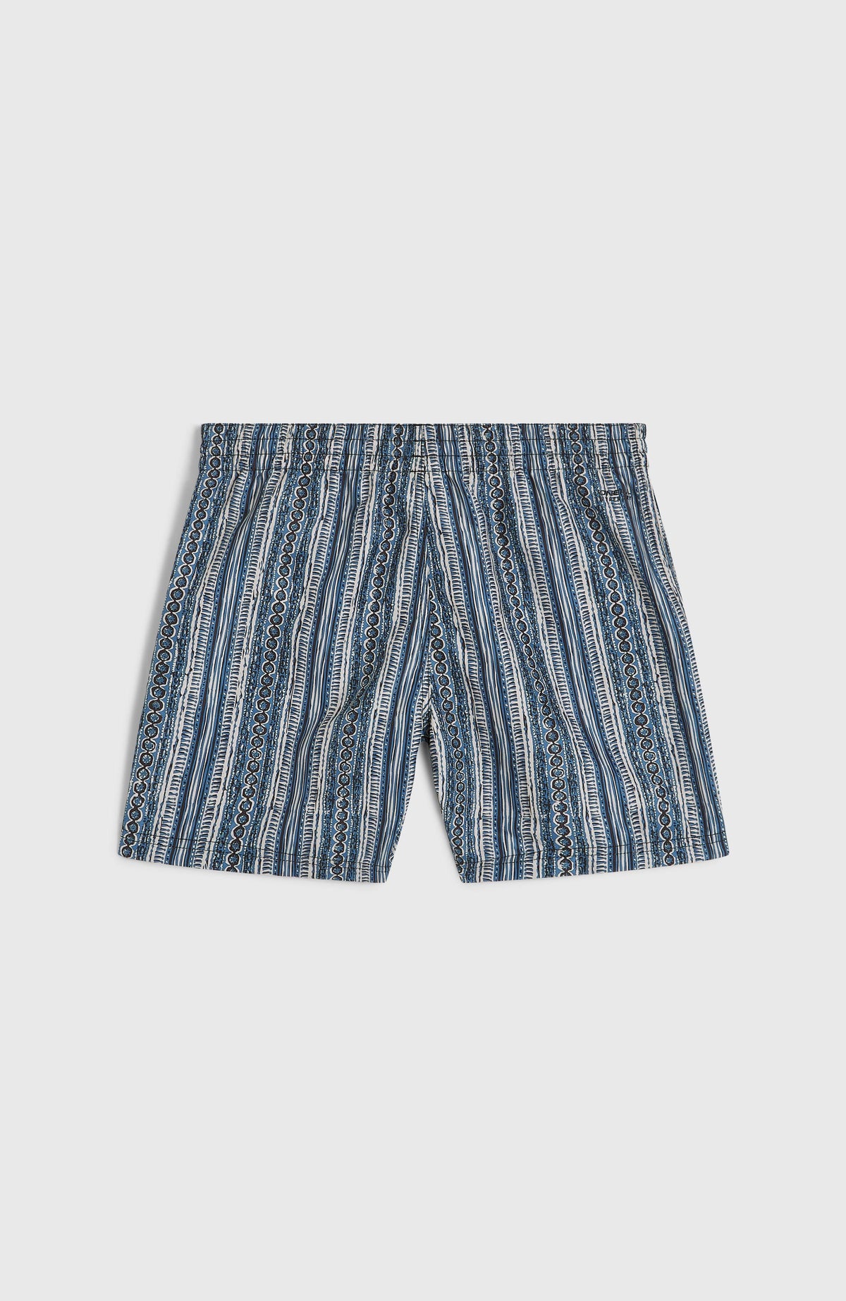 Cali 14'' zwembroek | Blue Pressed Lines