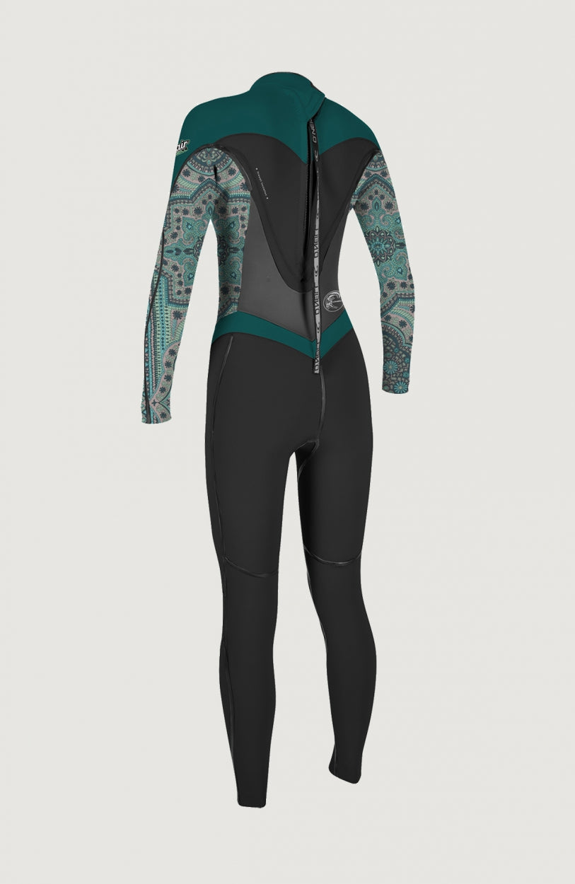 Flair Back Zip 5/4mm Full Wetsuit | Black